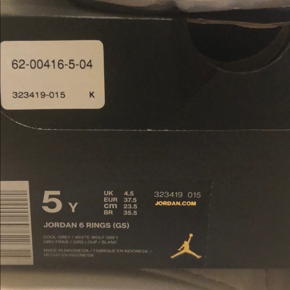 Jordan 6 Rings - Picture 2 of 3